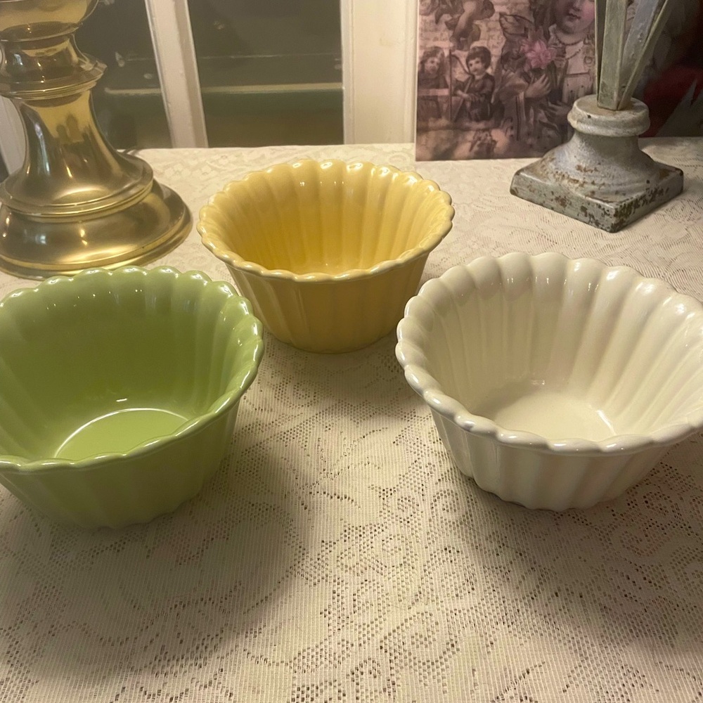 Baum Brothers Set Of 3 Bowls Natural Collection Multicolor